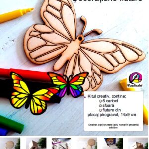 Fluture. Kit creativ pentru copii.